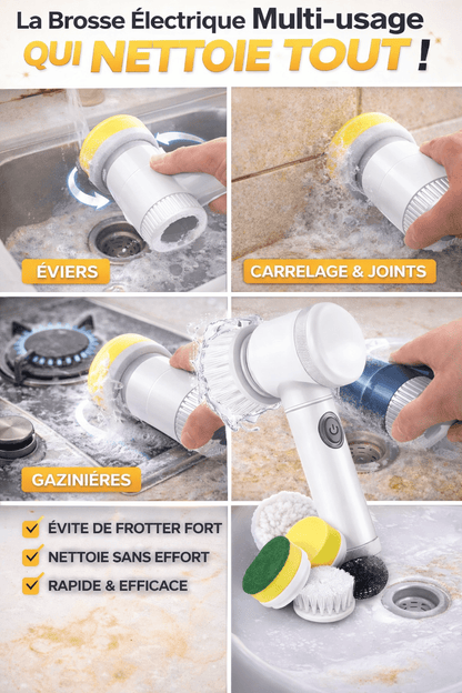 Brosse de Nettoyage Électrique portable USB Rechargeable - SamaShop