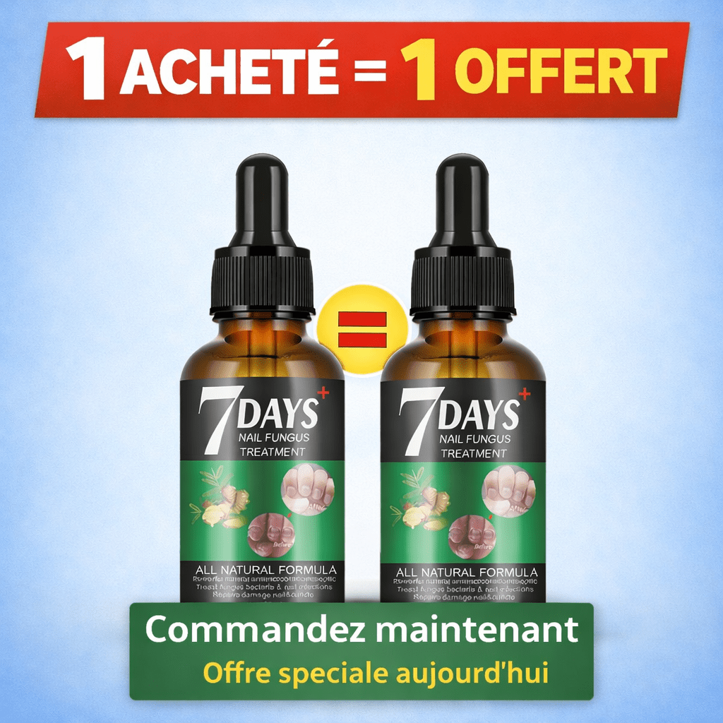 7 Days Nail Fungus Treatment – Sérum Antimycosique Ultra - Rapide pour Ongles Sains (Pour pieds et mains) - SamaShop