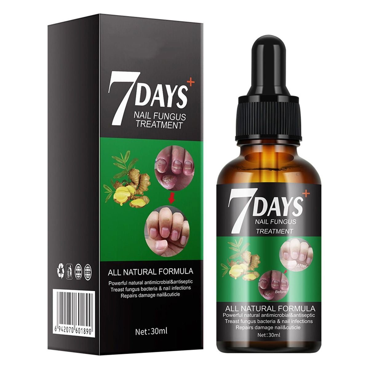 7 Days Nail Fungus Treatment – Sérum Antimycosique Ultra - Rapide pour Ongles Sains (Pour pieds et mains) - SamaShop