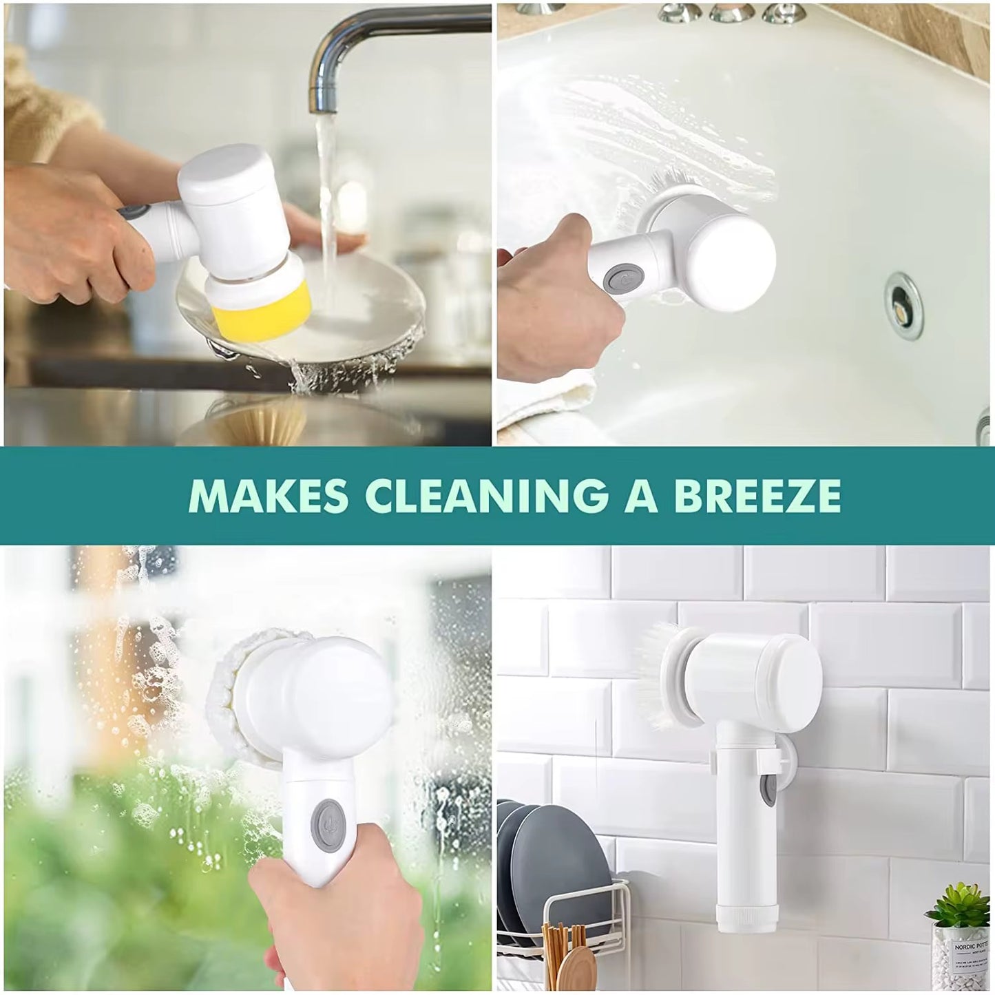 Brosse de Nettoyage Électrique portable USB Rechargeable - SamaShop
