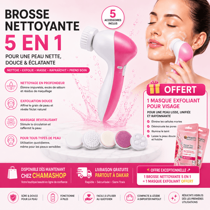 Brosse nettoyante pour ( un masque exfoliant offert) - SamaShop